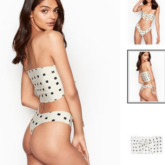 👙 New VS Stone Fox Bikini Set Bandeau & Bottoms - Picture 2 of 8